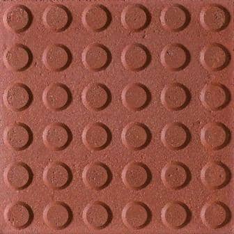 Baldosa Hidráulica 30×30 36 Círculos Roja